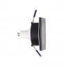 Spot GU10 50W 4000K Carré Noir IP44