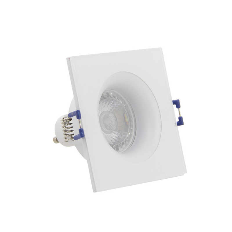 Lot 3 Spots GU10 50W 4000K Carré Blanc IP44