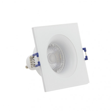 Lot 3 Spots GU10 50W 4000K Carré Blanc IP44