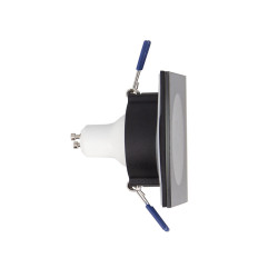 Lot 3 Spots GU10 50W 4000K Carré Noir IP44