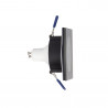 Lot 3 Spots GU10 50W 4000K Carré Noir IP44