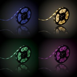 Ruban LED connecté KOZii, blancs et couleurs, 5m