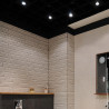 Lot 3 Spots GU10 50W 2700K Rond orientable Noir IP20