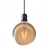 Ampoule LED Globe (G125) / Vintage au verre ambré, culot E27, 3,8W cons. (30W eq.), 350 lumens, lumière blanc chaud