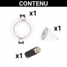 Spot GU10 50W 2700K Rond orientable Blanc IP20