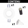 Spot GU10 50W 4000K Rond Blanc IP44