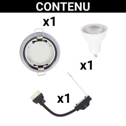 Spot GU10 50W 4000K Rond Blanc IP65