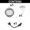 Spot GU10 50W 4000K Rond Blanc IP65
