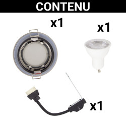 Spot GU10 50W 4000K Rond Inox IP65