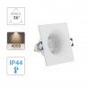 Spot GU10 50W 4000K Carré Blanc IP44