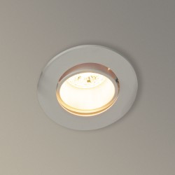 Spot GU10 50W 2700K Rond orientable Blanc IP20