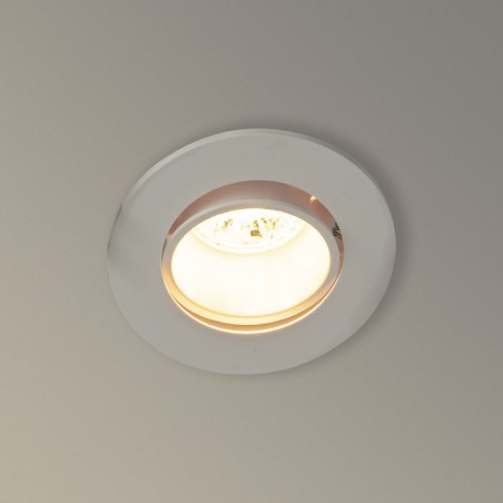 Spot GU10 50W 2700K Rond orientable Blanc IP20