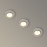 Lot 3 Spots GU10 50W 2700K Rond orientable Blanc IP20