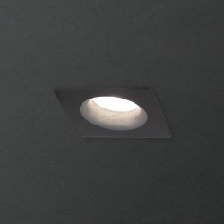 Spot GU10 50W 4000K Carré Noir IP44