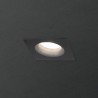 Spot GU10 50W 4000K Carré Noir IP44