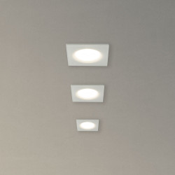 Lot 3 Spots GU10 50W 4000K Carré Blanc IP44