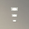 Lot 3 Spots GU10 50W 4000K Carré Blanc IP44