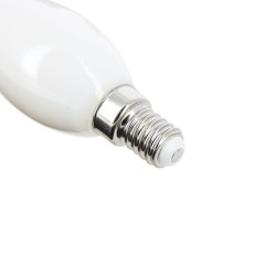 Ampoule à filament LED flamme, culot E14, 4W cons. (40W eq.), lumière blanche chaude