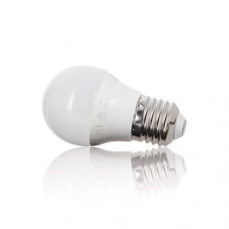 Ampoule LED P45, culot E27, 6 cons. (40W eq.), lumière blanc chaud