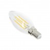 Ampoule à filament LED flamme, culot E14, 4W cons. (40W eq.), lumière blanc chaud