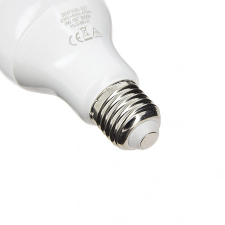 Ampoule LED A60, culot E27, 6W cons. (40W eq.), lumière blanc chaud, 200 lumen en mode autonome