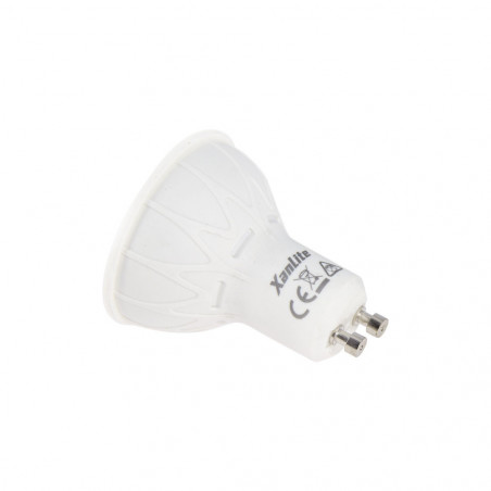 Ampoule LED spot, culot GU10, 5,5W cons. (35W eq.), lumière blanc chaud, 150 lumen en autonome