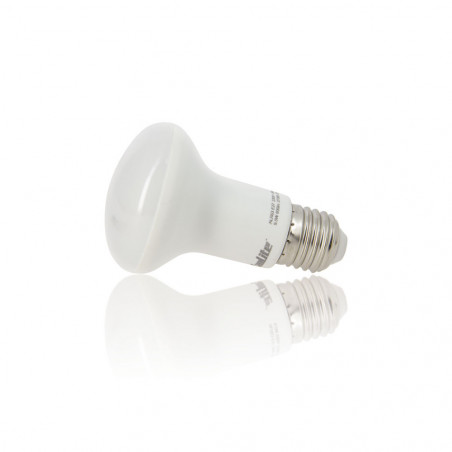 Ampoule LED R63, culot E27, 9W cons. (60W eq.), lumière blanc chaud