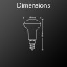 Ampoule LED R50 réflecteur, culot E14, conso 5,6W, eq. 40W, blanc neutre