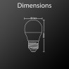 Ampoule LED P45, culot E27, 5,3W cons. (40W eq.), lumière blanc neutre