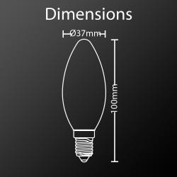 Ampoule LED , culot E14, 7W cons. (60W eq.), lumière blanc neutre