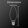 Ampoule LED , culot E14, 7W cons. (60W eq.), lumière blanc neutre