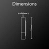 Suspension design modèle tempo bois et laiton