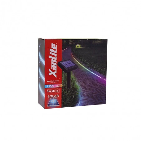 Balise strip led solaire, 3m multicolore