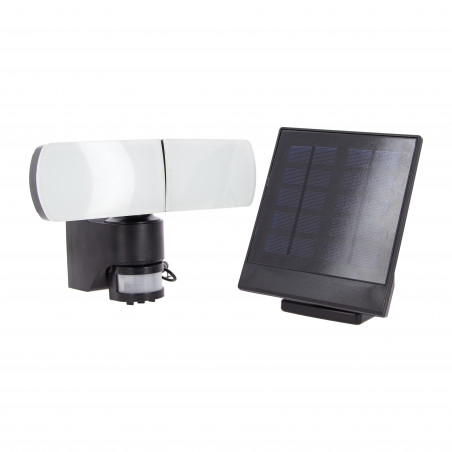 Projecteur Solaire IP44 Blanc neutre Détecteur de mouvement 8h d'autonomie