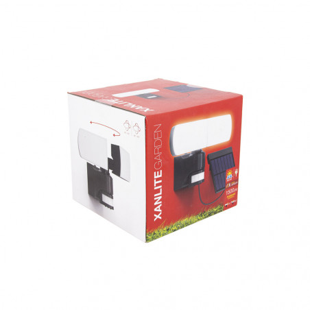 Projecteur Solaire IP44 Blanc neutre Détecteur de mouvement 8h d'autonomie
