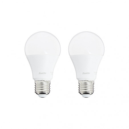 Lot de 2 ampoules LED A60 - cuLot E27 - classique