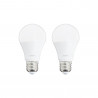 Lot de 2 ampoules LED A60 - cuLot E27 - classique