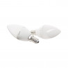 Lot x5 Ampoules LED flamme, culot E14, 5,5W cons. (40W éq.), lumière blanc neutre