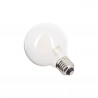 Ampoule LED G80 Opaque, culot E27, conso. 6,5W, 806 Lumens, Blanc chaud