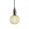 Ampoule Déco Cage Boule Doré, culot E27, Hologramme, Blanc chaud