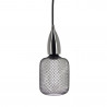 Ampoule Déco Cage Cylindre Noir, culot E27, Hologramme, Blanc chaud