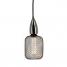 Ampoule Déco Cage Cylindre Noir, culot E27, Hologramme, Blanc chaud