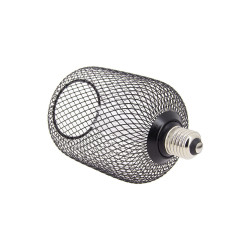 Ampoule Déco Cage Cylindre Noir, culot E27, Hologramme, Blanc chaud